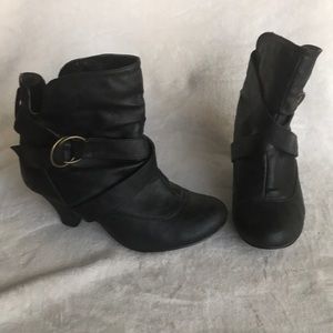 Black ankle boots